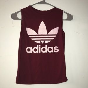 Red Adidas Muscle Tee